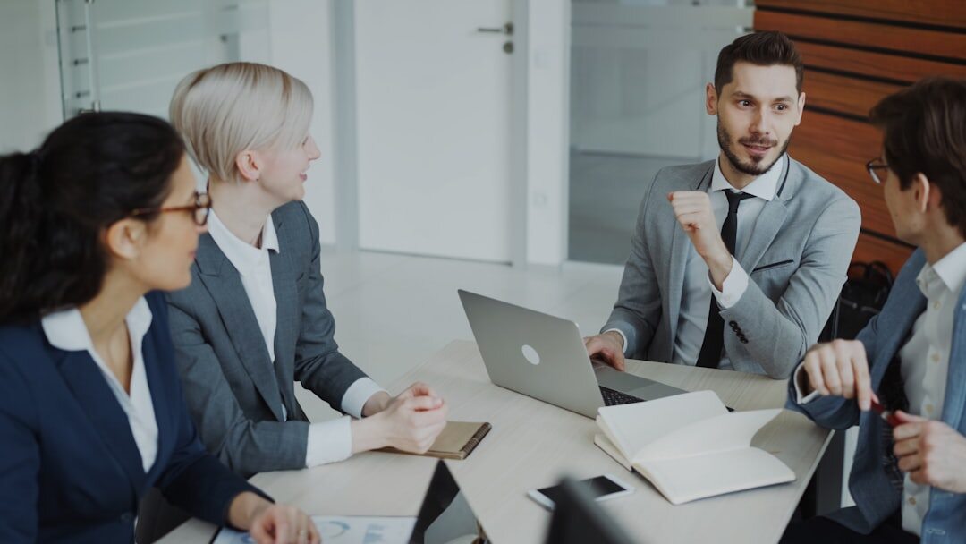 business meeting in office