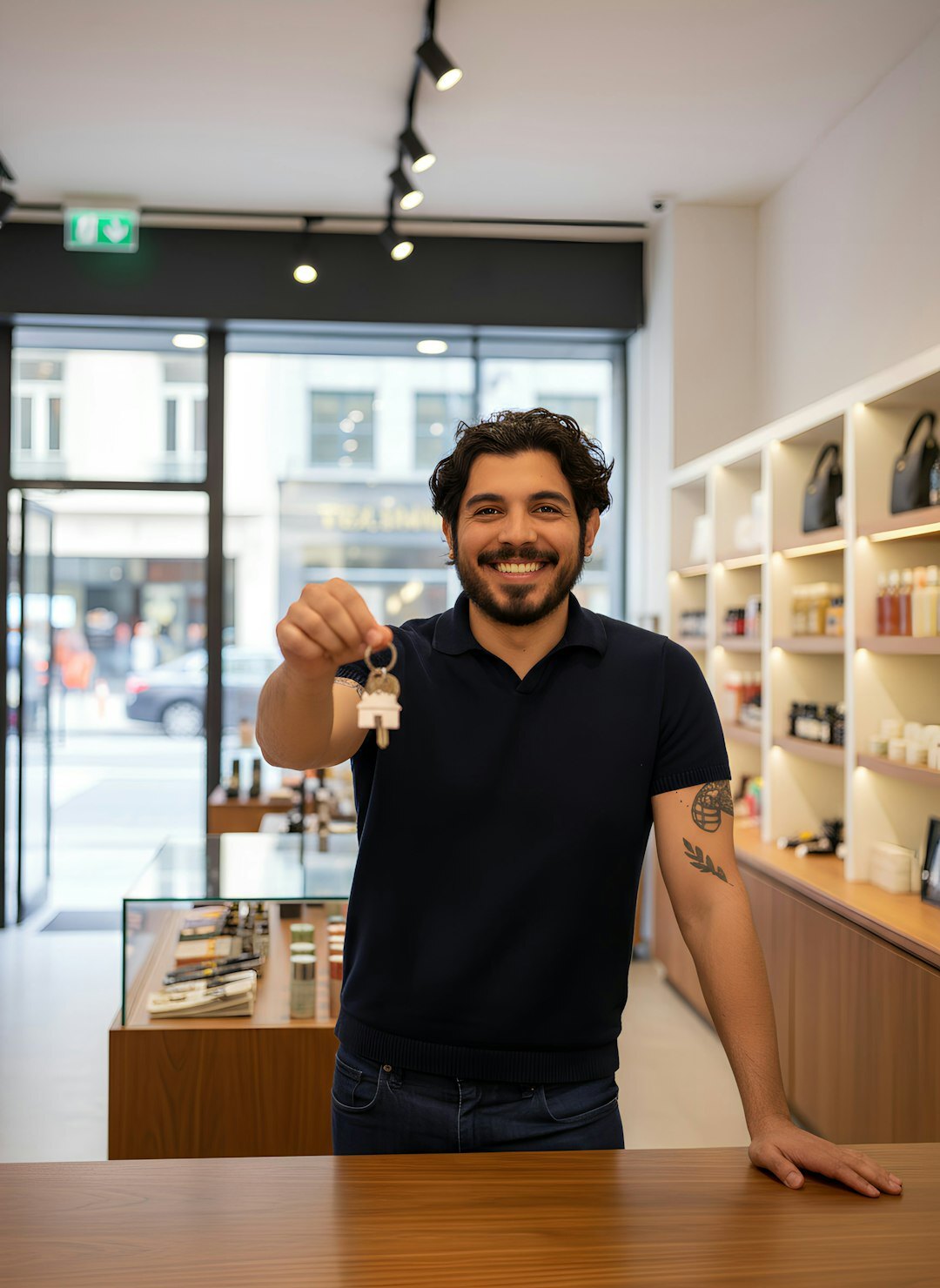 successful store owner